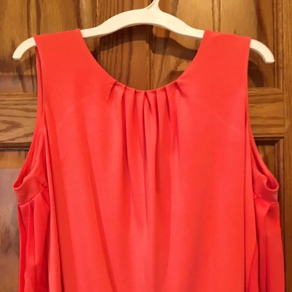 Jones of New York Beautiful orange short sleeve blouse
